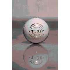 KK Sports T-20 White Leather Cricket Ball