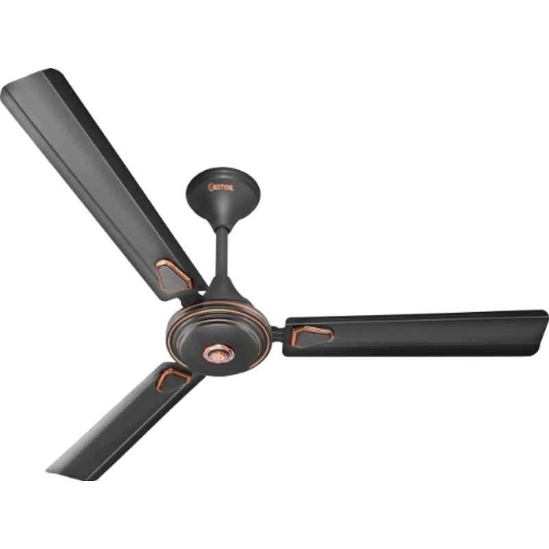 Gestor Amazy 60W 410rpm Smoked Brown 5 Star 3 Blade High Speed Ceiling Fan with 36 Months Warranty, Sweep: 1200 mm