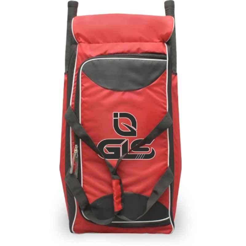 GLS Prolite 70 Litre PU Red & Black Duffle Cricket Kit Bag with Two Bat Pocket