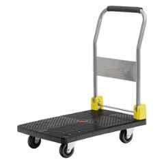 Corvids 200kg PVC Black Platform Trolley Hand Truck, CPT-PL200