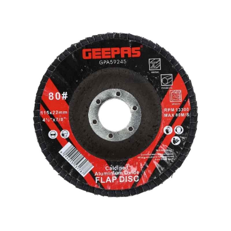 Geepas GPA59245 115mm P80 Aluminium Oxide Flap Disc