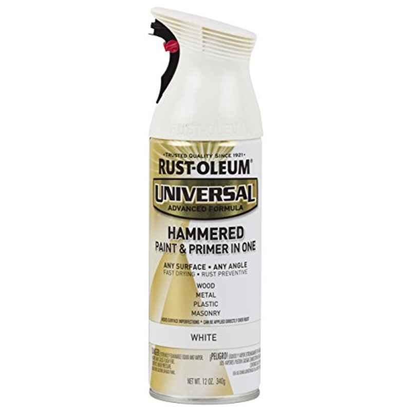 Rust-Oleum Universal 12oz White 267298 Hammered All Surface Spray Paint