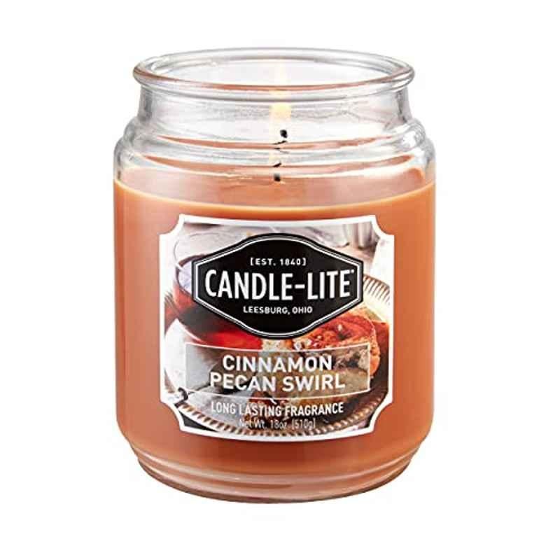 Candle Lite Everyday 18 Oz Cinnamon Pecan Swirl Fragrance Candle, 3297549