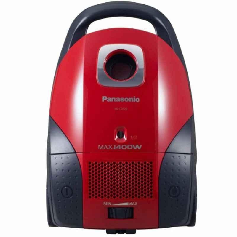 Panasonic 1400W 4L Red Canister Vacuum Cleaner, MCCG520R