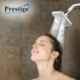 Prestige Waterfall 2 Pcs Brass Chrome Finish Telephonic Wall Mixer & Cruzz Head Shower Set