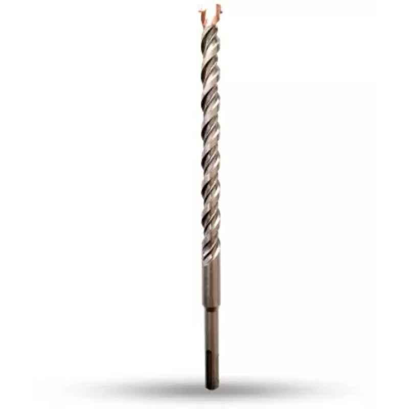 S4 16x260mm Steel Silver Cross Tip Plus Hammer Drill Bit, AZSHDB16-26