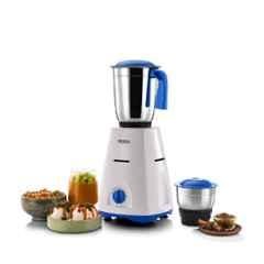 Usha MG3750 MG 500W White & Blue Mixer Grinder with 2 Stainless Steel Jars, 40011375083N
