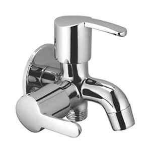ZAP Brass Chrome Finish 2 In 1 Bib Cock Tap