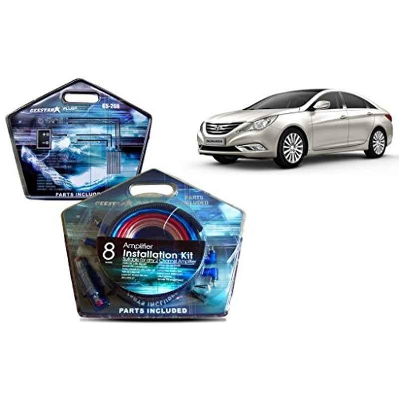 Auto Pearl Geestar Plus 8 Guage 2 Channel Amplifier Full Installation Kit for Hyundai Sonata Embera, GS-208