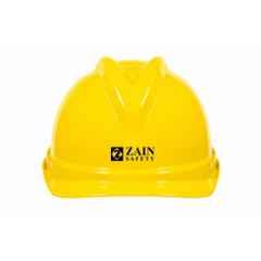 Zain Safety Titan Elite-5000 HDPE Yellow Head Foam Non Ventilated Safety Helmet with Wheel Ratchet Adjustment