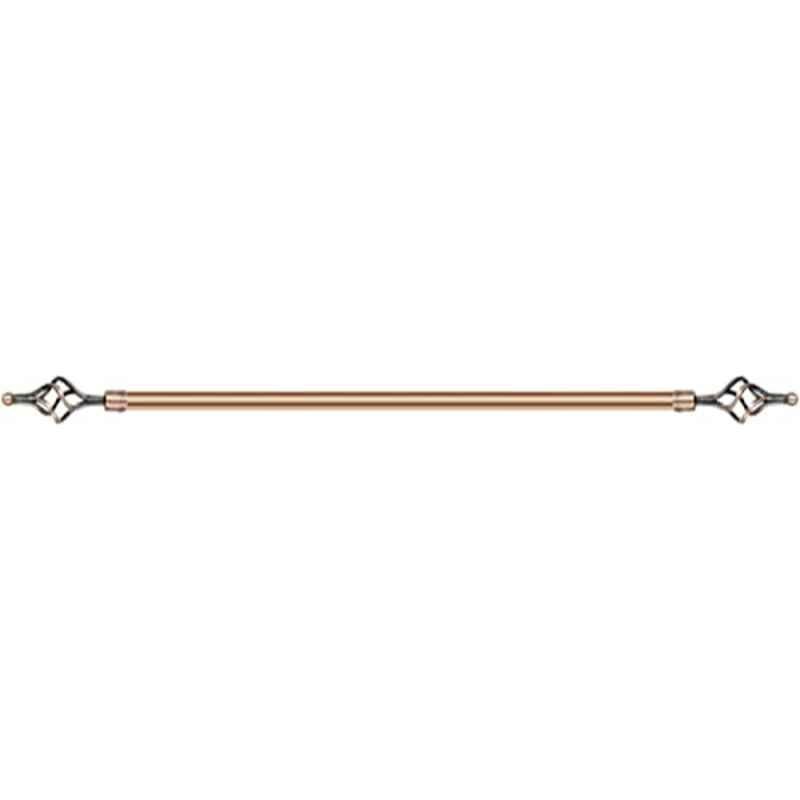 Robustline 210x400cm Stainless Steel Copper Single Rod Roman Adjustable Curtain Rod