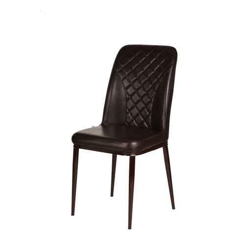 Black leather best sale dining chairs