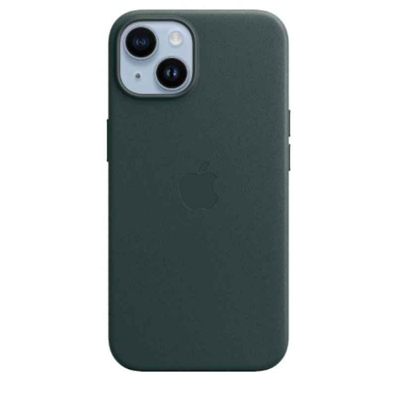 Apple iPhone 14 Leather Forest Green Back Case with MagSafe, MPP53ZE/A