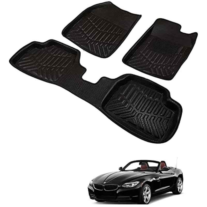 Kozdiko 3D Black Car Foot Mat Set for Chevrolet Aveo, dshbdhb180