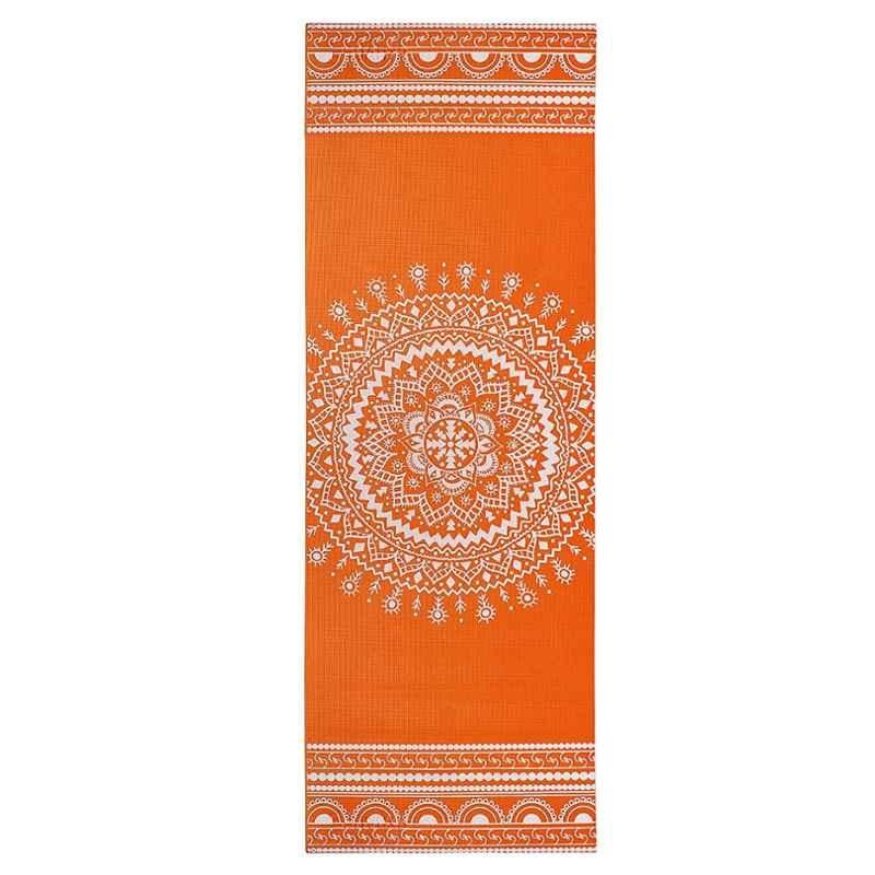 Strauss 1730x610x5mm Orange Designer Yoga Mat with Cover, ST-1418
