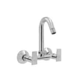 Somany Olive Brass Chrome Finish Sink Mixer with Swinging Spout, 272200330061