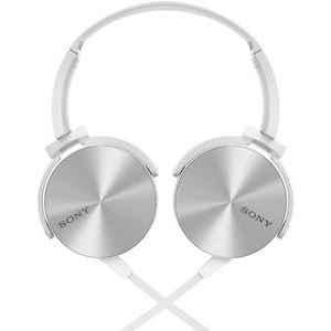 Sony On Ear Headphone Without Mic White Mdr Xb450