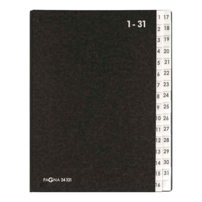 Pagna Black Filing Book with 1-31 tabs