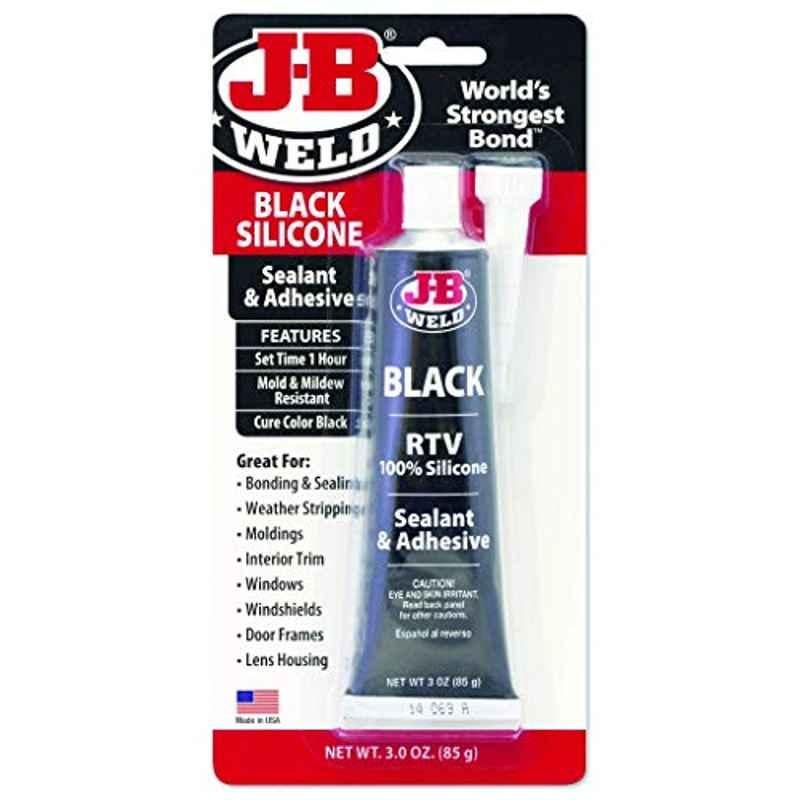 J-B Weld 3 Oz Black RTV Silicone Sealant & Adhesive, 31319