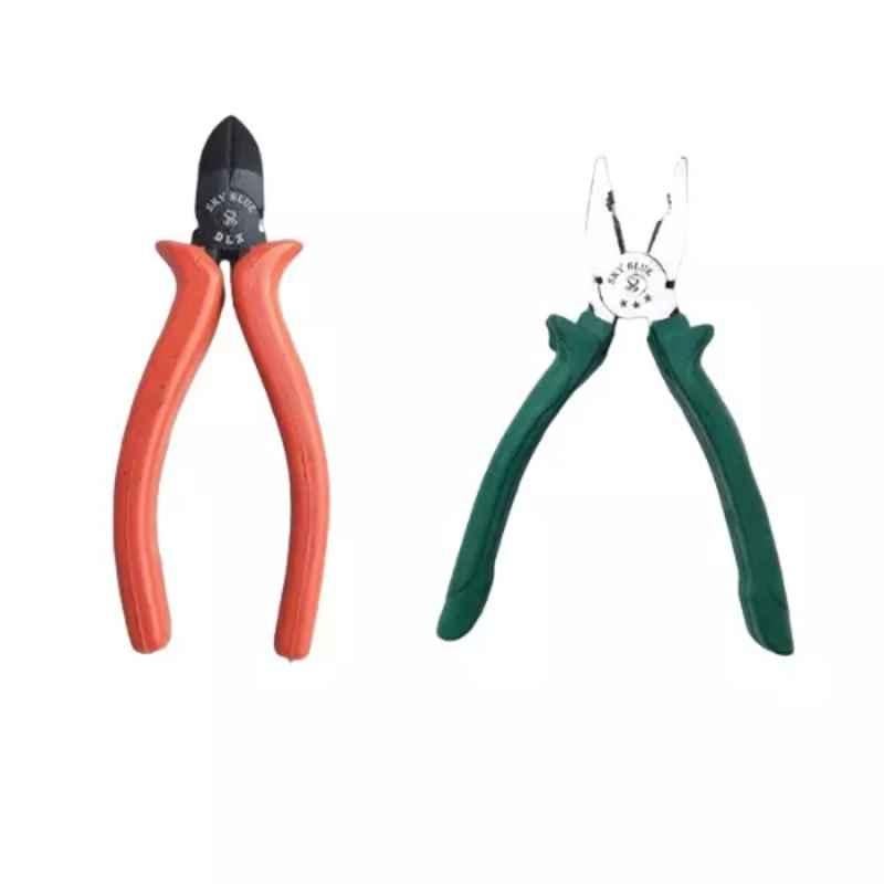 Sky Blue 2 Pcs 7.8 inch Lineman Plier Combo, SBE_PLIER_0558