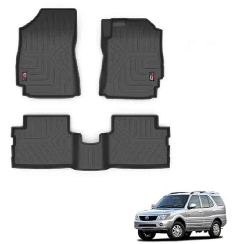 Kozdiko Thermoplastic Polyolefins 3D Life Long Car Floor Mat Set for Tata Safari Old