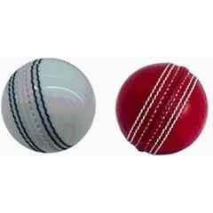 GS Sports CLUB-12 Leather Cricket Ball (Pack of 2)