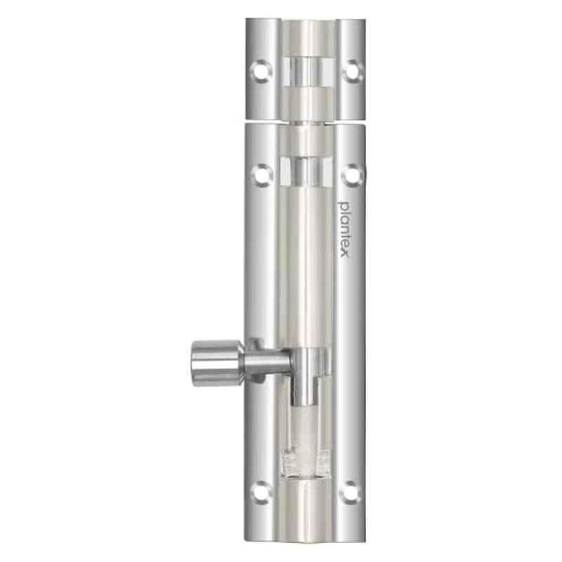 Plantex Stainless Steel 4 inch Tower Bolt/Tower Bolt for Home/Offices Doors & Windows/Tower Bolt for Main Door/Door Latch/Kundi/Chitakini/Door Latch for Windows (Chrome, )
