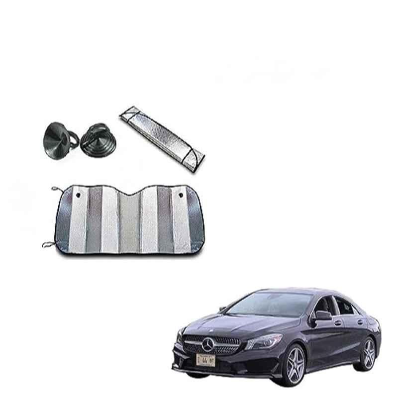 Kozdiko Aluminium Foil UV Protection Silver Windshield Sun Shade for Mercedes Benz CLA-Class