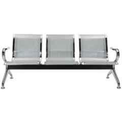 Yes Kay Steel Silver Chrome Polished 3 Seater Chairs
