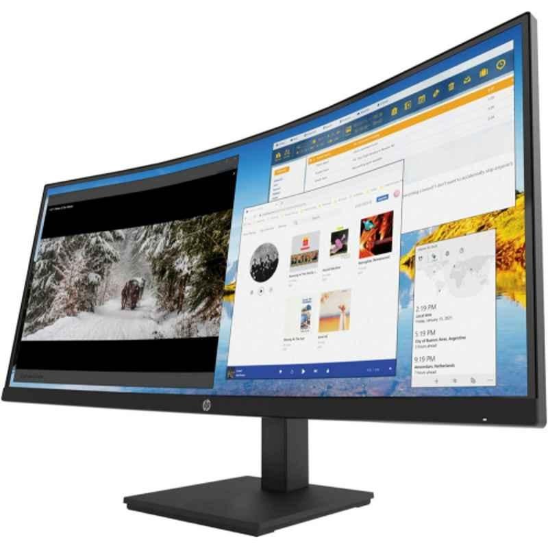 HP M34d 34 inch 250nits Black WQHD Curved Monitor, 3B1W4AS