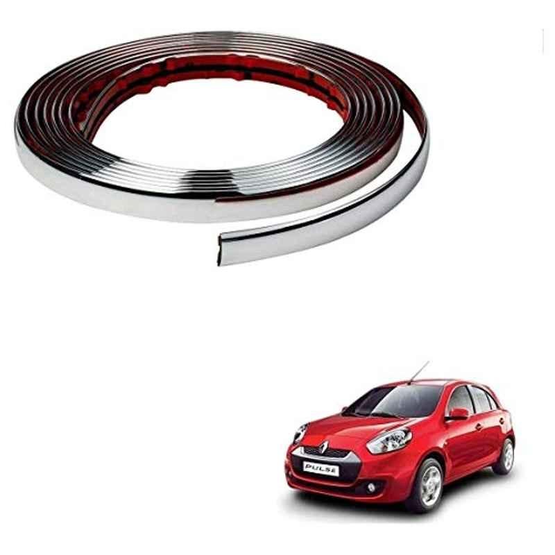 Kozdiko 20m 10mm Silver Car Side Window Chrome Beading Roll for Renault Pulse