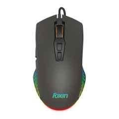 Foxin Phantom GM 107 7200DPI Black Wired Optical Gaming Mouse with 1.5m Cable, 10 Million Clicks & 7 Colours Rainbow Lighting