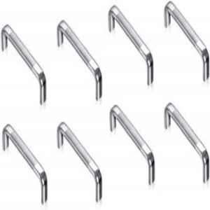 Onmax Stainless Steel Handle for Cabinet, Drawer, Almirah & Wardrobe, SSCB0108 (Pack of 8)