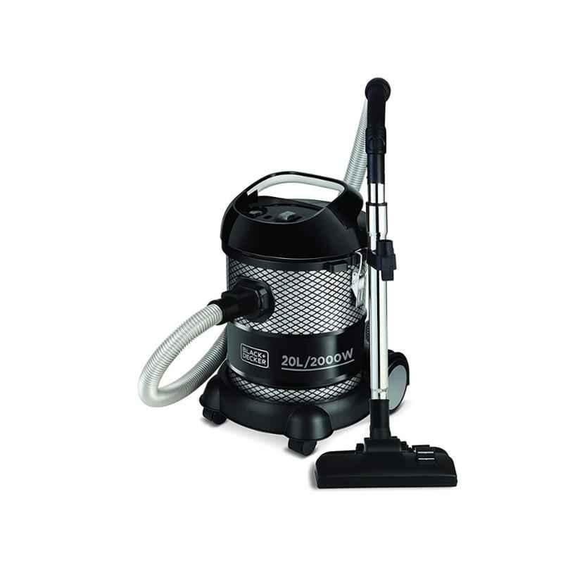 Black+Decker 2000W Black Drum Vacuum Cleaner, BV2000