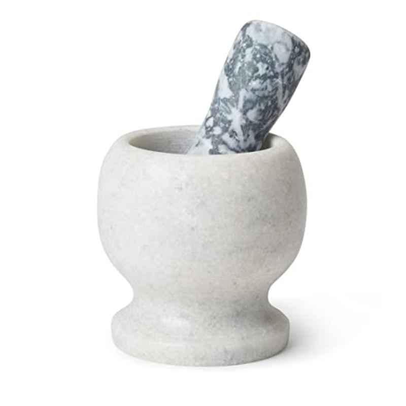 Raj China CMMSS1 Marble Silver Small Mortar Set