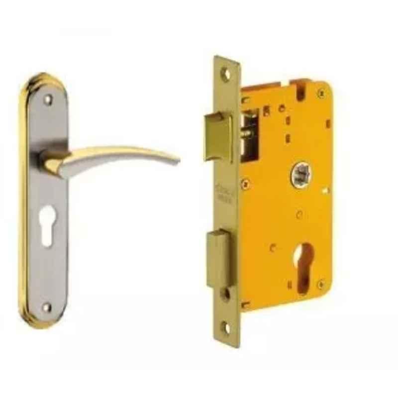 Dorset HL Series Luke 8 inch Stainless Steel Gold Finish Door Handle Lock Set with Mortise Latch