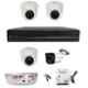 CP Plus 1MP 4 Pcs CCTV Camera combo kit 3 Pcs Dome 1 Pc Bullet 4CH DVR with All Accessories