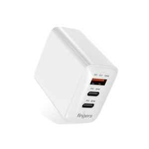 Fingers 65W USB-C Ports & USB-A Mobile Adapter with GaN Technology, PPS Support, BIS Certified & Fire Retardan, PA-765