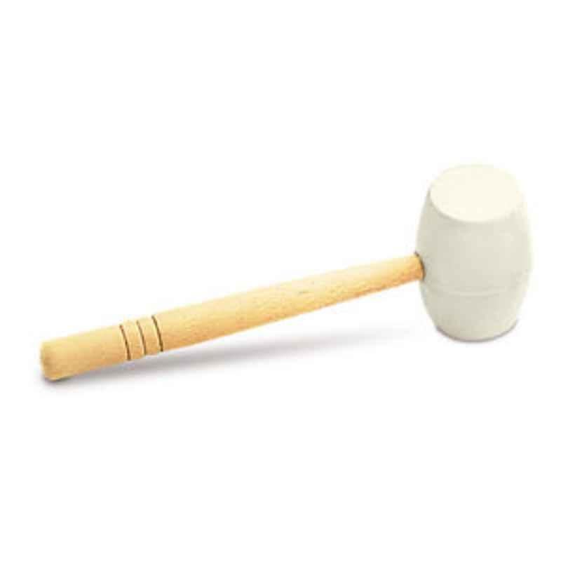 Rubi 500g White Rubber Mallet Hammer, 65913