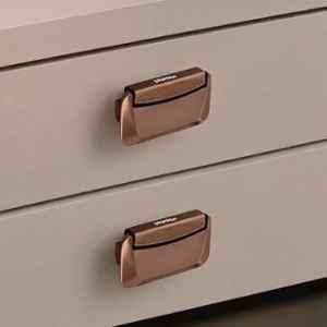Plantex 3 inch Zinc Rose Gold Drawer Kadi for Home & Office, APS-DTK-295 (Pack of 2)