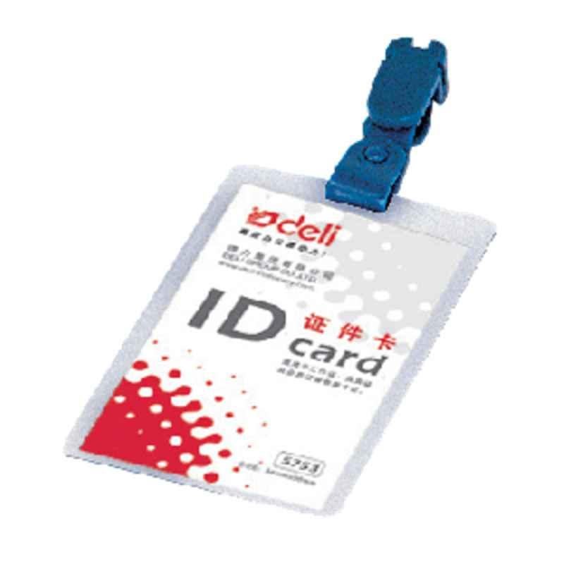 Deli Transparent Plastic ID Pass, 5753