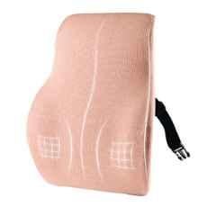 Betterhood Memory Foam & Cotton Peach Lumbar Support Cushion for Chairs, Size: Universal
