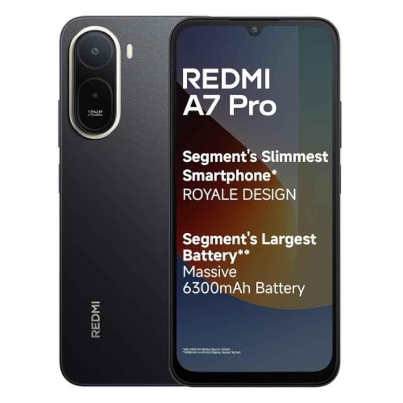 Redmi A7 Pro 6.9 inch 6300mAh 4GB RAM/64GB Storage Black Smartphone