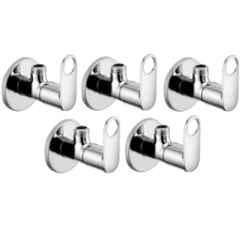 Fastgear Prime Stainless Steel Silver Chrome Finish Angle Valve, FG3406 (Pack of 5)