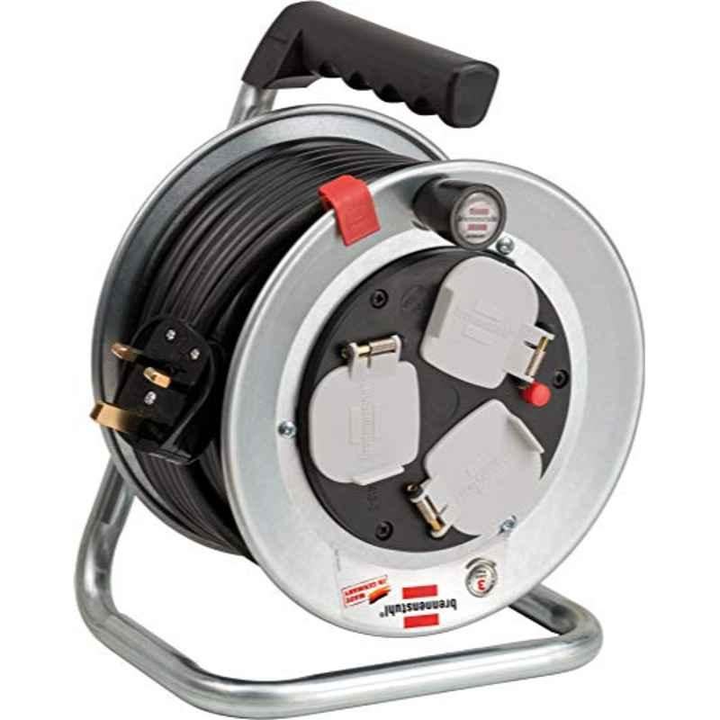 Brennenstuhl Garant-S 3-Way 15m Compact Cable Reel, 1072933