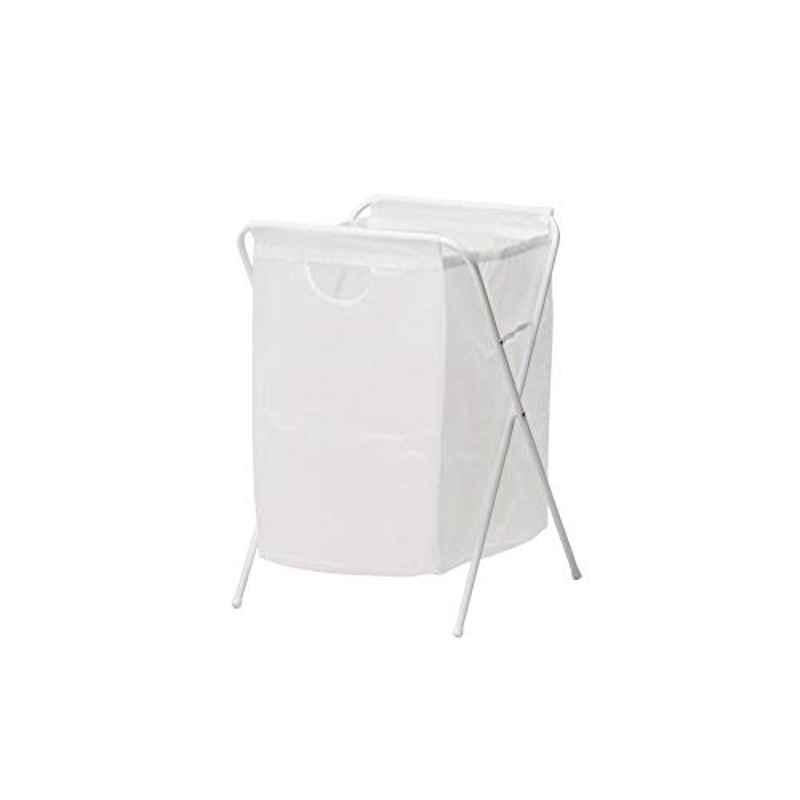 IKEA 8kg Plastic White Laundry Basket with a Holder