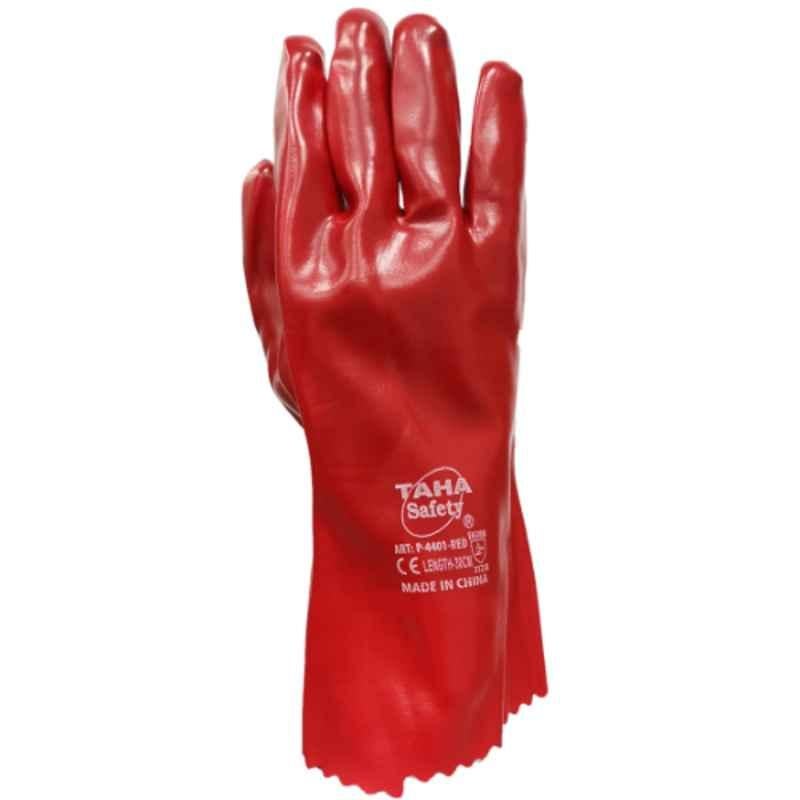 Taha Safety 30cm PVC Red Gloves