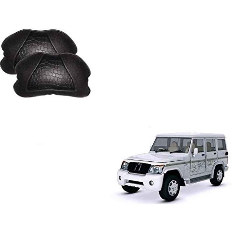 Kozdiko 2 Pcs Memory Foam Black Neck Rest Cushion Pillow Set for Mahindra Bolero XL