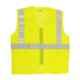 Club Twenty One Workwear Medium Yellow Polyester Safety Jacket with 2 inch Reflective Extra Tape