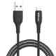 Portronics Konnect A 1m Black Type C Cable, POR 1161